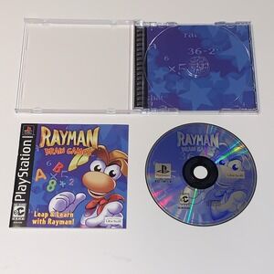 Rayman: Brain Games (PS1, 2000) CIB Manual, Reg Card Tested w/ Gameplay Photos